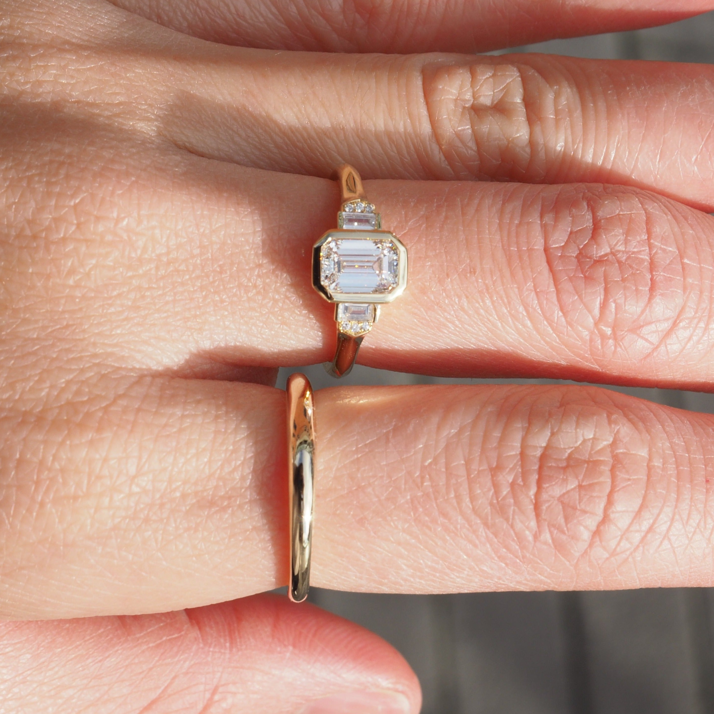 LUCIA ENGAGEMENT RING  LAB GROWN 1 CT.