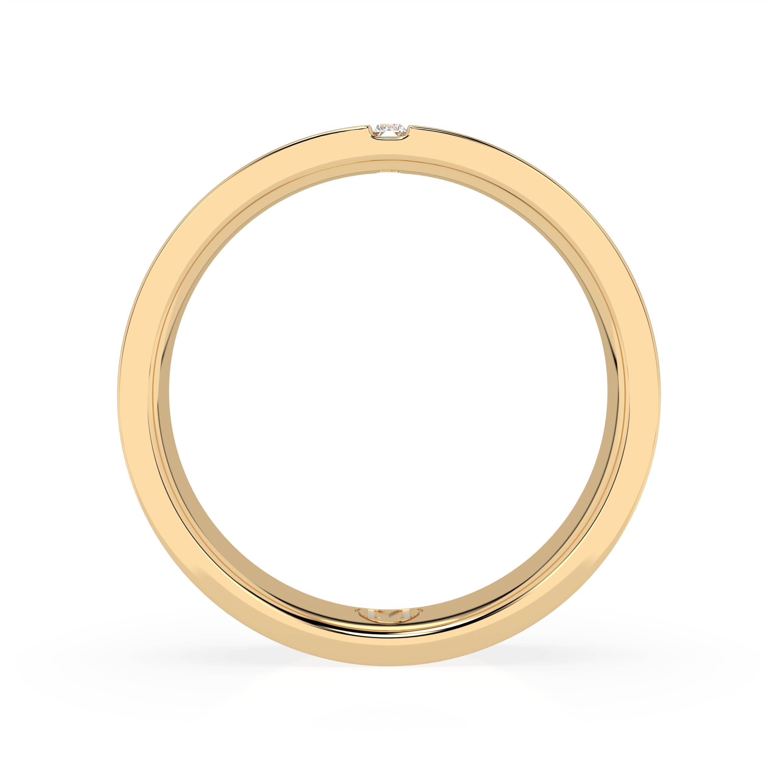 VERTICAL BAGUETTE DIAMOND BAND 4 MM.